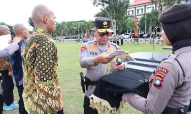 IRJEN POL YAN FITRI HALIMANSYAH KAPOLDA KEPRI PIMPIN APEL PELEPASAN 129 CALON SISWA BINTARA POLRI GEL. II TAHUN 2024