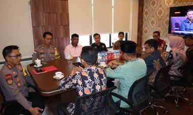 Silaturrahmi Ketua KPUD Bintan ke Polres Bintan, Minta Pengamanan Pilkada Serentak seperti Pelaksanaan Pemilu