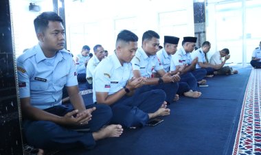 Personel Lanud RSA Natuna dan Jajaran TNI AU Gelar Doa Bersama untuk Keselamatan dan Kelancaran Hari Bakti ke-77