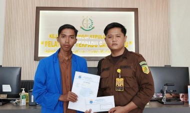 Ketua PKC PMII KEPRI Serahkan Laporan Dugaan Tindak Pidana Korupsi ke Kejati KEPRI