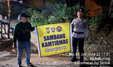Patroli dan Sambang Dialogis Polsek Sungai Beduk: Batara Biru Berikan Rasa Aman dan Cegah Kriminalitas