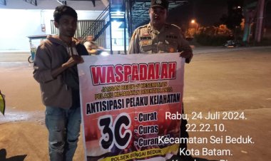 Batara Biru Polsek Sungai Beduk laksanakan patroli dan sambang dialogis berikan rasa aman, Cegah Tindak Kriminal