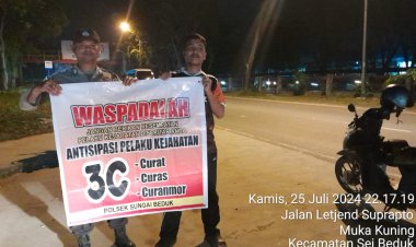 Batara Biru Polsek Sungai Beduk laksanakan patroli dan sambang dialogis berikan rasa aman, Cegah Tindak Kriminal
