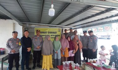 Kegiatan Jumat Curhat Polsek Batu Ampar dengan Warga/ masyarakat kel.Tanjung Sengkuang kec.Batu ampar