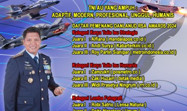 Selamat Untuk Para Pemenang Juara Danlanud RSA Awards 2024