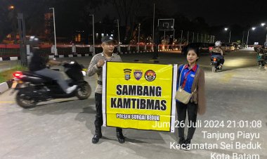 Batara Biru Polsek Sungai Beduk laksanakan patroli dan sambang dialogis berikan rasa aman, Cegah Tindak Kriminal