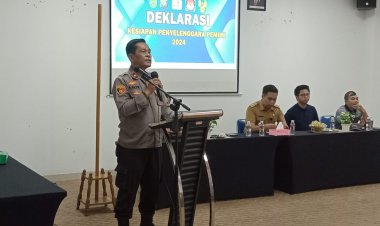 Kapolsek Sekupang Berpesan untuk Bersama-Sama Menjaga Situasi Kamtibmas dalam Deklarasi Kesiapan Pemilu 2024