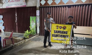 Batara Biru Polsek Sungai Beduk laksanakan patroli dan sambang dialogis berikan rasa aman, Cegah Tindak Kriminal