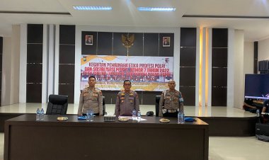Bid Propam Polda Kepri Lakukan Pembinaan Etika Profesi dan Sosialisasi Perpol Nomor 7 Tahun 2022 di Polres Lingga