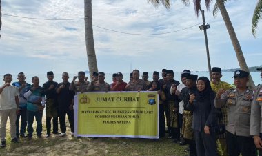 Polsek Bunguran Timur Gelar Jumat Curhat di Kecamatan Bunguran Timur Laut