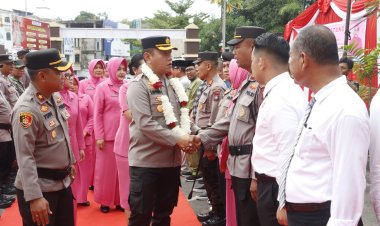 Tingkatkan Kesiapan dan Soliditas Personil, Kapolresta Barelang Kunjungan Kerja Ke Polsek Lubuk Baja