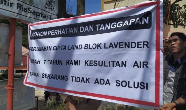 Warga Perumahan Ciptaland Lavender Tiban Keluhkan Air Bersih