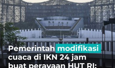 Pemerintah Lakukan Modifikasi Cuaca di IKN untuk Persiapan HUT RI ke-79