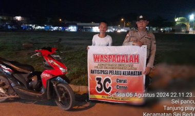 Batara Biru Polsek Sungai Beduk laksanakan patroli dan sambang dialogis berikan rasa aman, Cegah Tindak Kriminal