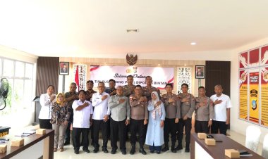 Polres Bintan Menerima Kunjungan Puslitbang Polri dalam rangka Penelitian penanganan tindak kekerasan terhadap perempuan dan anak di Kabupaten Bintan