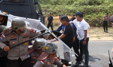 Amankan Pilkada Serentak 2024, Polres Bintan Latihan Sistim Pengamanan Kota