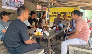 Jumat curhat Polsek Batu Ampar bersama Masyarakat Di kelurahan Sei Jodoh