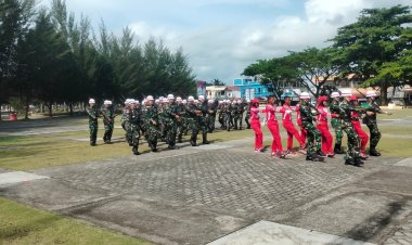 Paskibraka Lanud Raden Sadjad Natuna Siap Sukseskan Upacara HUT ke-79 RI