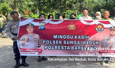 Warga Sungai Beduk Apresiasi Kepolisian dalam Kegiatan Minggu Kasih