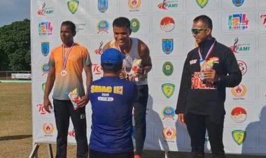 Anggota Polda Kepri, Bripka Desjan Siallagan, Raih Empat Medali Emas di Kejuaraan Salatiga Masters Athletics Championship 2024