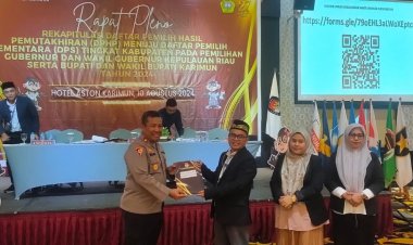 Polres Karimun Hadiri Rekapitulasi DPHP di Hotel Aston