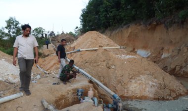 Komitmen Polres Bintan Berantas Tambang Ilegal di Kabupaten Bintan, Amankan Penambang.