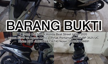 Unit Reskrim Polsek Batu Aji Amankan Pelaku Curanmor Diparkiran Lokasi Biliard Ruko Waheng Kel. Bukit Tempayan Kota Batam