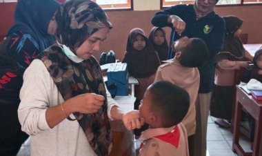 Sidokkes Polres Karimun Dukung Pelaksanaan Pekan Imunisasi Nasional (PIN) Polio di Kabupaten Karimun