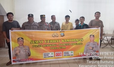 Polresta Barelang Gelar Kegiatan Jumat Curhat Kamtibmas Bersama Warga Bengkong