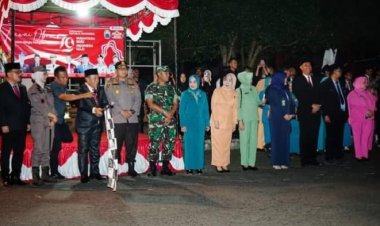 Pawai Obor Warnai Malam Peringatan HUT ke-79 RI di Lampung Selatan, Ribuan Peserta Ikut Memeriahkan