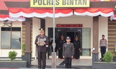 Polres Bintan Laksanakan Upacara Peringati Hari Kemerdekaan RI ke-79