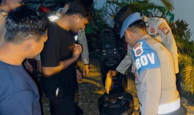 Polsek Daik Lingga Laksanakan Patroli Malam Hari, Antisipasi Gangguan Kamtibmas