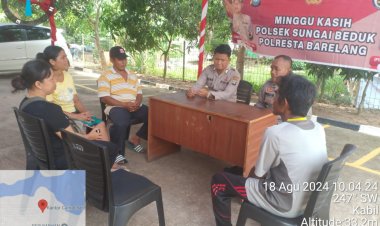 Polsek Sungai Beduk Gelar Kegiatan Minggu Kasih di Kelurahan Duriangkang