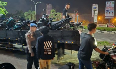 Patroli Rutin Polresta Barelang: 191 Sepeda Motor Berknalpot Brong Diamankan