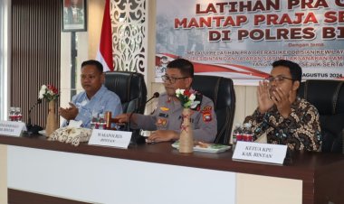 Polres Bintan Gelar Latpraops Mantap Praja Seligi 2024 Dalam Rangka Menghadapi Pilkada 2024