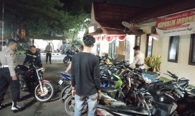 18 Sepeda Motor Knalpot Brong Diamankan Polsek Sekupang Dalam Kegiatan Cipta Kondisi
