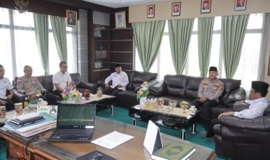 Pererat Silaturrahmi Kapolres Karimun Boyong Pju Polres Karimun Kunjungi 3 kantor