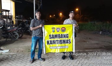 Polsek Sungai Beduk laksanakan patroli dan sambang dialogis berikan rasa aman, Cegah Tindak Kriminal