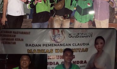 BPC Serahkan Bantuan Lampu Penerangan untuk Pangkalan Ojol Nagoya