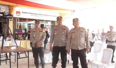 Alhamdulillah Kapolres Karimun bangga pendaftaran paslon Cabup dan Cawabup Kabupaten Karimun sukses terkendali
