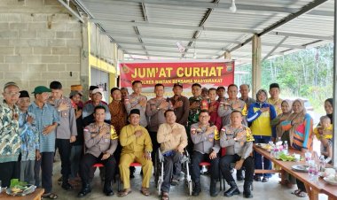 Giat Kembali, Jumat Curhat Polres Bintan di Desa Toapaya