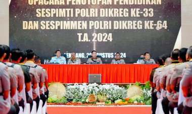 Kapolri Listyo Sigit Prabowo Tutup Pendidikan Sespimti dan Sespimmen Polri Tahun 2024