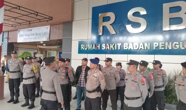 Polresta Barelang Melaksanakan Gladi Bersih Pengamanan Simulasi Alur Proses Pemeriksaan Kesehatan Para Calon Kepala Daerah