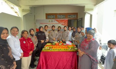 HUT ke-76, Polwan Polda Kepri Dukung Transformasi Ekonomi Inklusif Menuju Indonesia Emas