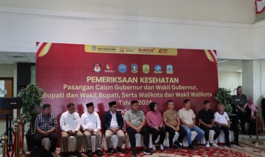 Personel Polres Lakukan Pengamanan Pemeriksaan Kesehatan Calon Bupati Bintan