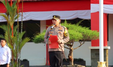 Kapolres Lingga Tekankan Pentingnya Jaga Netralitas Polri saat Apel Pagi
