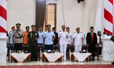 Danlanud Raden Sadjad Hadiri Pelantikan Anggota DPRD Natuna Masa Jabatan 2024-2029