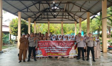 Laksanakan Pencerahan & sosialisasi Di Lingkungan Sekolah, Polsek Jajaran Polres Karimun Serentak Sampaikan Tentang Larangan Bundir