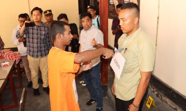 Polres Lingga Gelar Rekonstruksi Pembunuhan, 13 Adegan Diperagakan