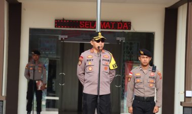 Apel Pagi Yang Dipimpin Kapolres Bintan, Ini Penekanannya Kepada Personel Polres Bintan